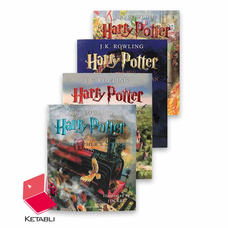 پک 4 جلدی کتاب های هری پاتر مصور